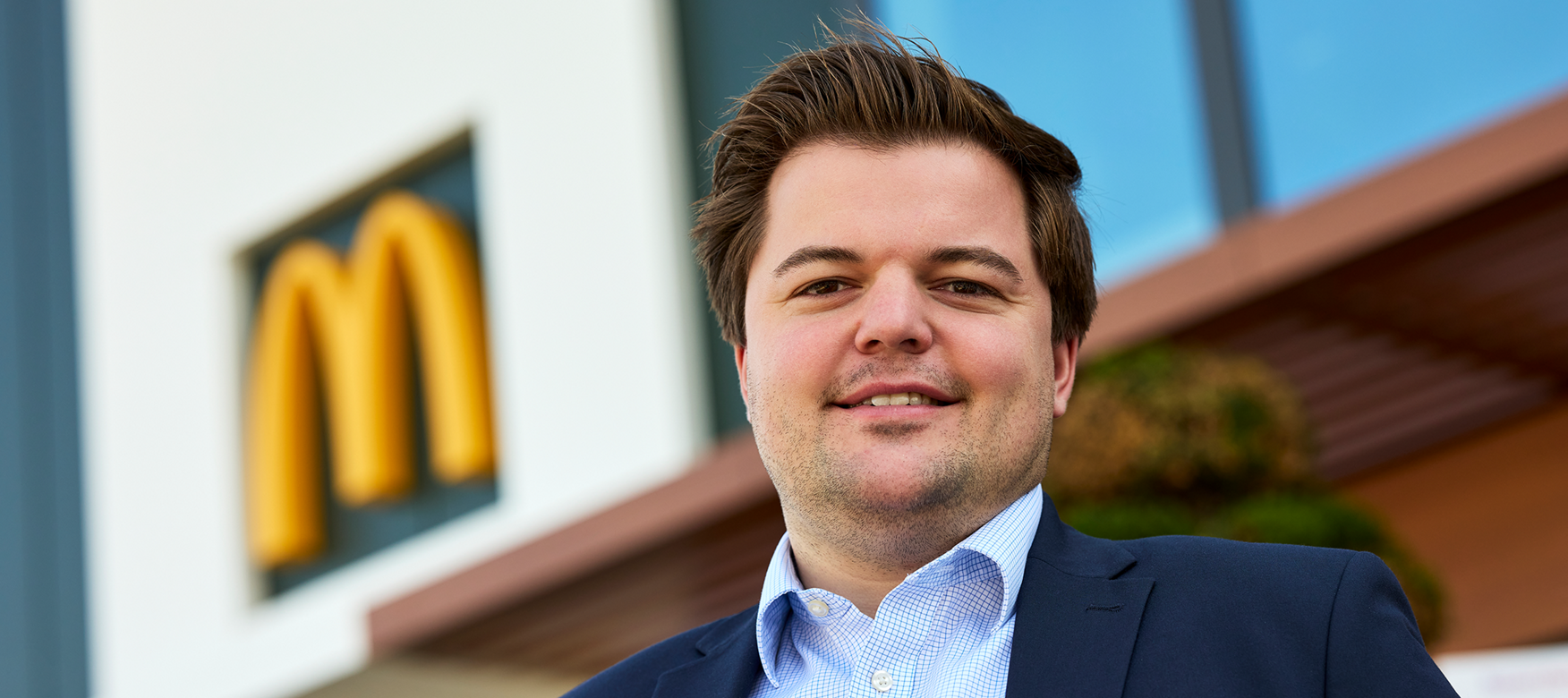 Porträt von Sebastian Wassermann, Franchise-Nehmer bei McDonald’s Deutschland