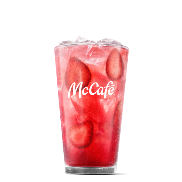 Strawberry Watermelon Refresher - Medium from McDonalds McCafé Drinks menu