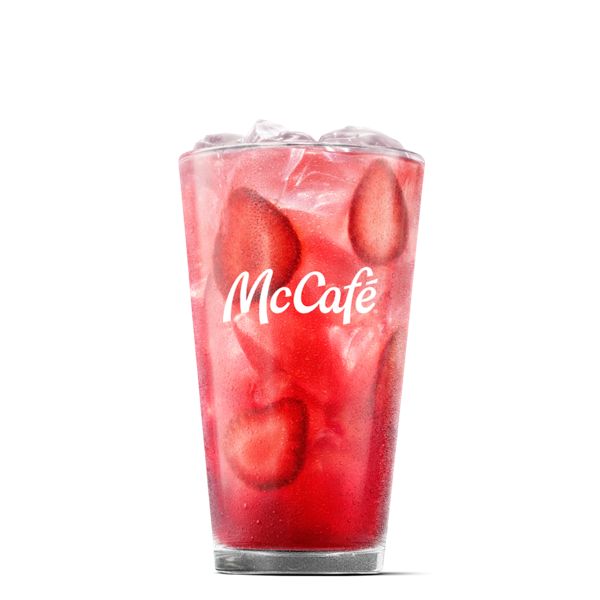 Strawberry Watermelon Refresher - Medium from McDonalds McCafé Drinks menu