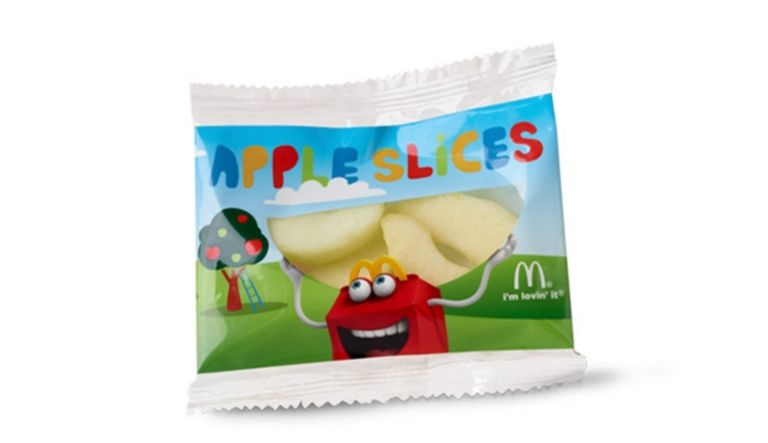 McDonalds Apple Slices least calories
