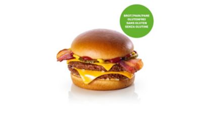 Double Cheeseburger Bacon Mit Glutenfreiem Brot