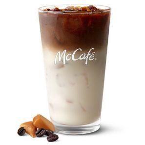 Mc Donalds Mc Cafe Latte Macchiato Glas orange