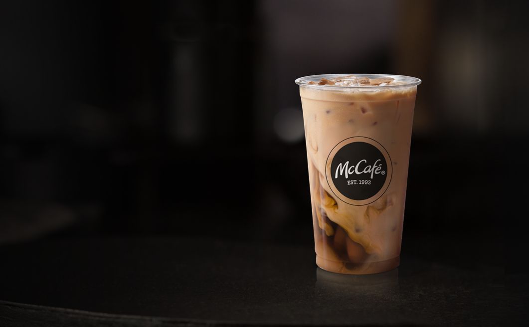 McCaf Iced Hazelnut Latte