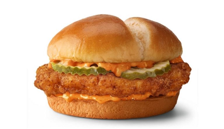 Calories in McDonald's Spicy Crispy Chicken Sandwich