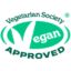 Vegan certified by the Vegetarian Society. 