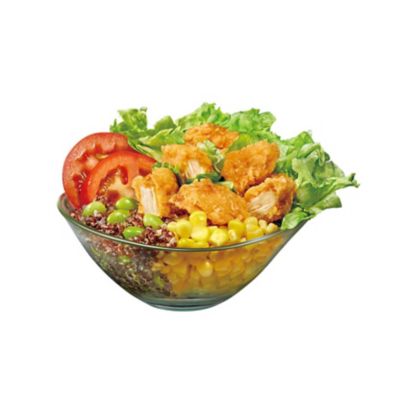 Quinoa Salad With Spicy Fried Chicken Filet