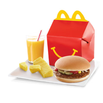 Happy Meal Beefburger with Pineapple Stick