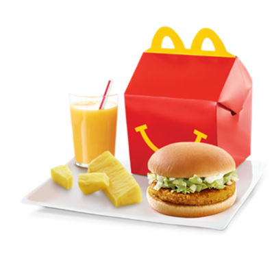 Happy Meal Chicken Burger with Pineapple Stick