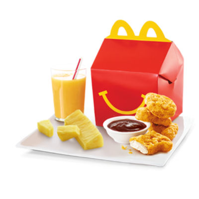 Happy Meal McNuggets with Pineapple Stick