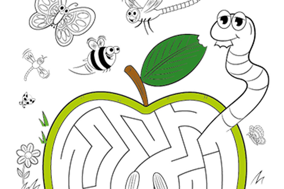 Worm Maze game