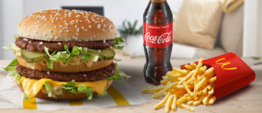 Abbildung: Big Mac®, Pommes Frites groß und Coca-Cola®