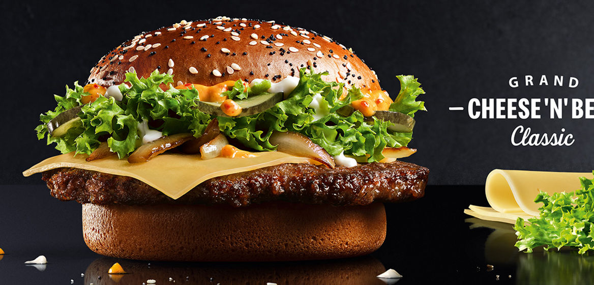 Der neue McDonald's Supreme Burger Grand Cheese ’n’ Beef Classic