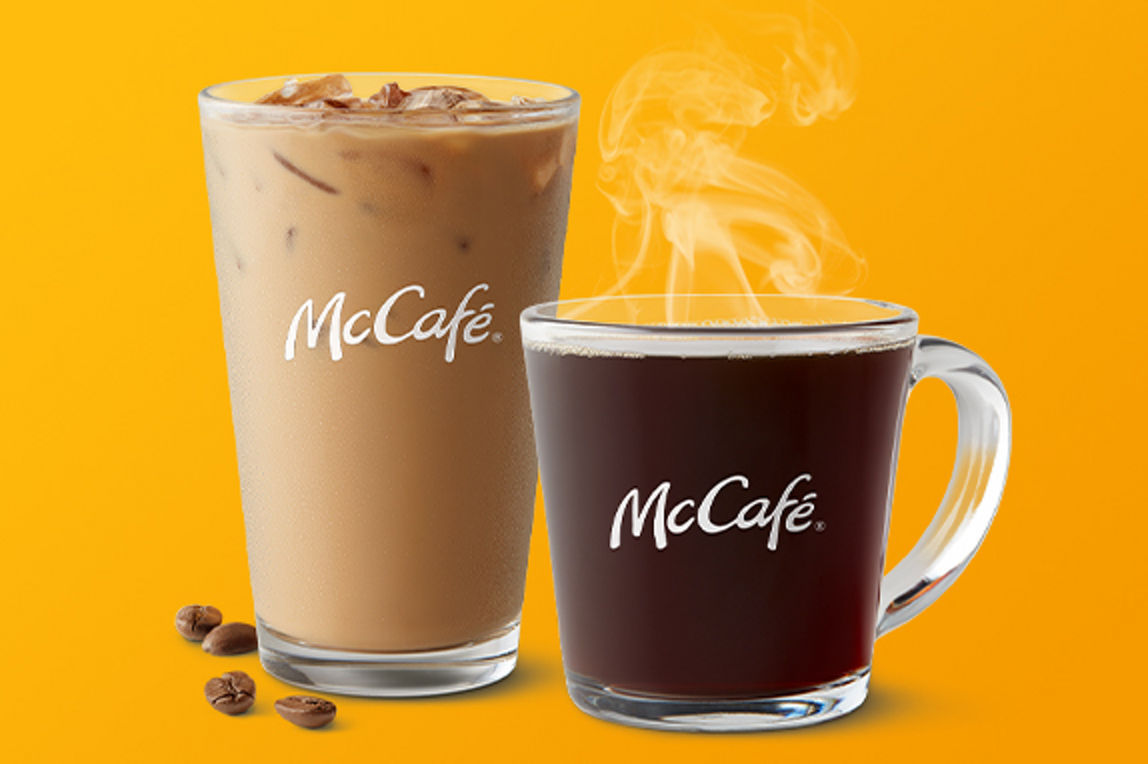 usa el app para ordenar un café premium roast o iced coffee por 99 cent.