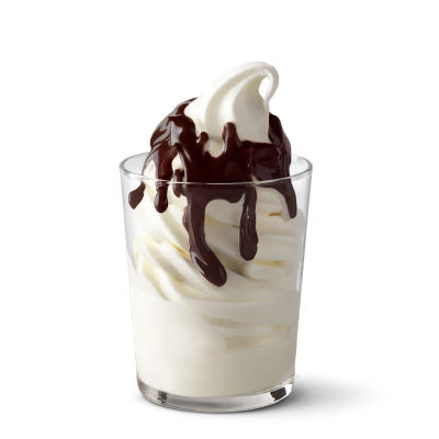 Hot Fudge Sundae: Soft Serve and Fudge Topping | McDonald's