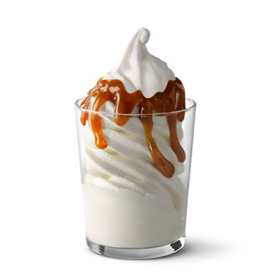 Hot Caramel Sundae: Soft Serve and Caramel Sauce | McDonald's