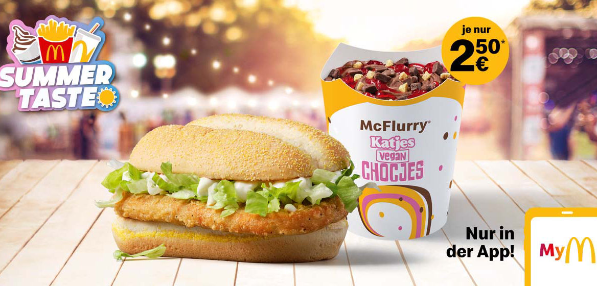 McDonald's Summer Taste. McChicken und McFlurry für je 2.50 Euro.