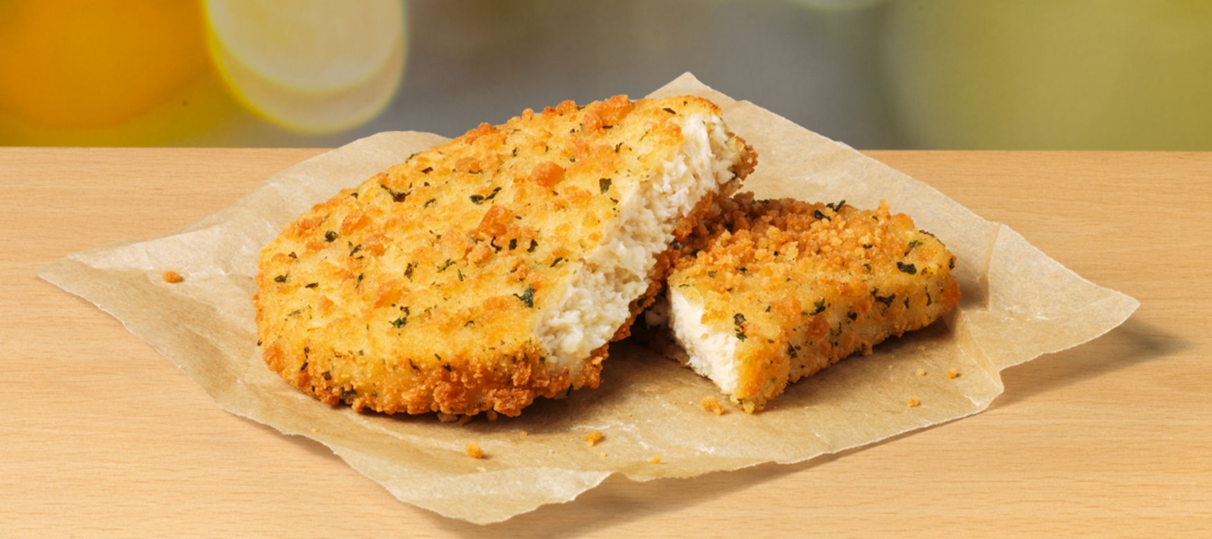 hamburger di pollo in deliziosa versione vegetariana