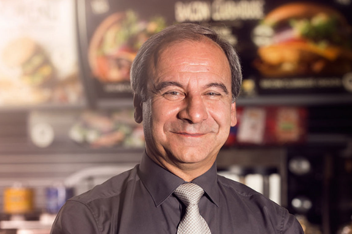 Franchise-Nehmer Gerd Vogel