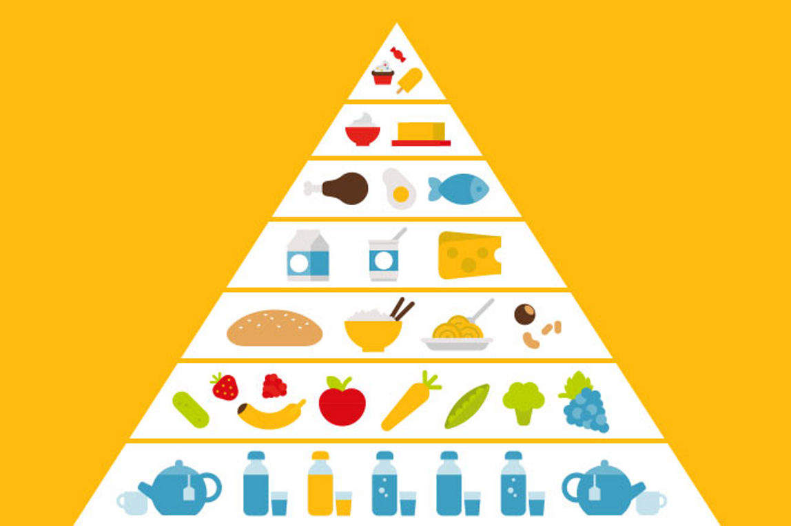 Darstellung quantitative Verhältnisse der Trophieebenen der McDonald’s  Nahrungspyramide