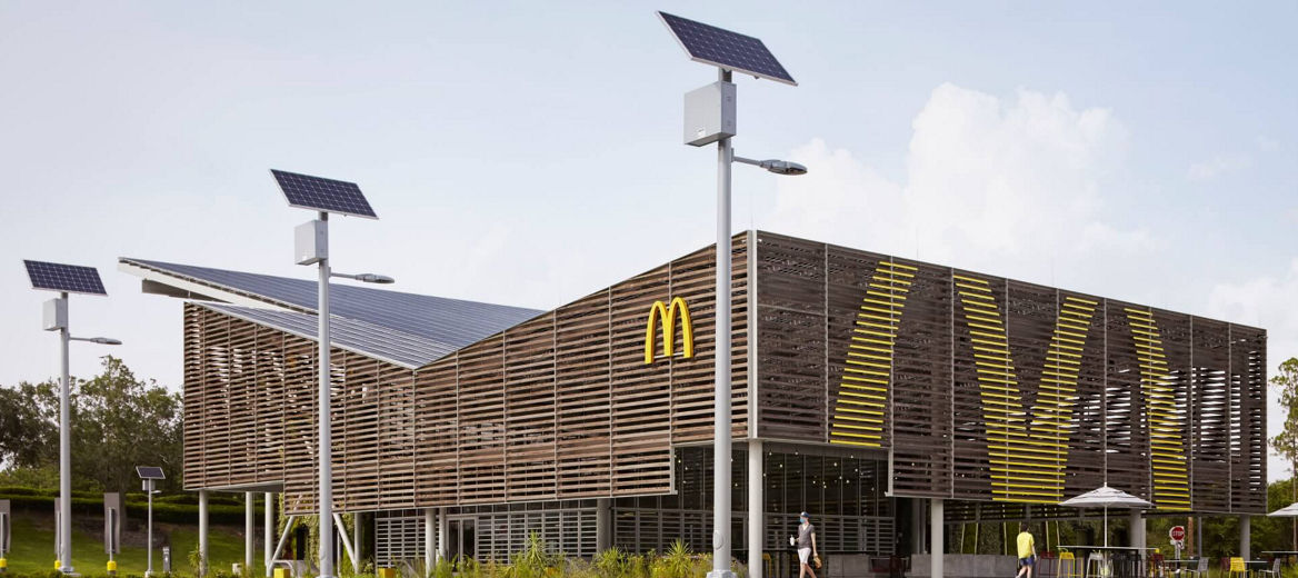 Wide shot image of the new restaurant