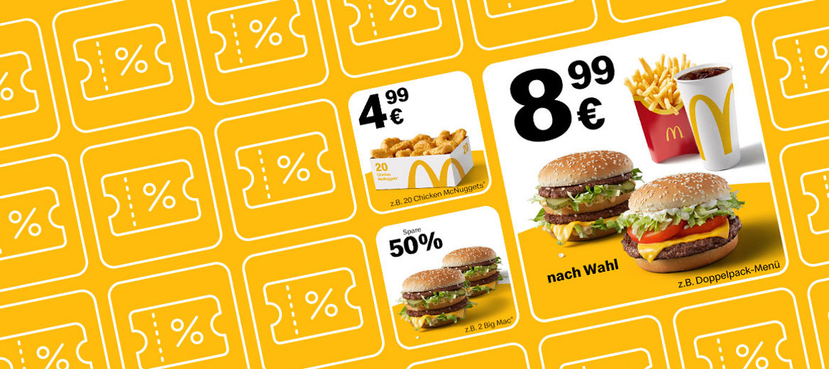 Abbildung: McDonald’s Coupon Beispiele