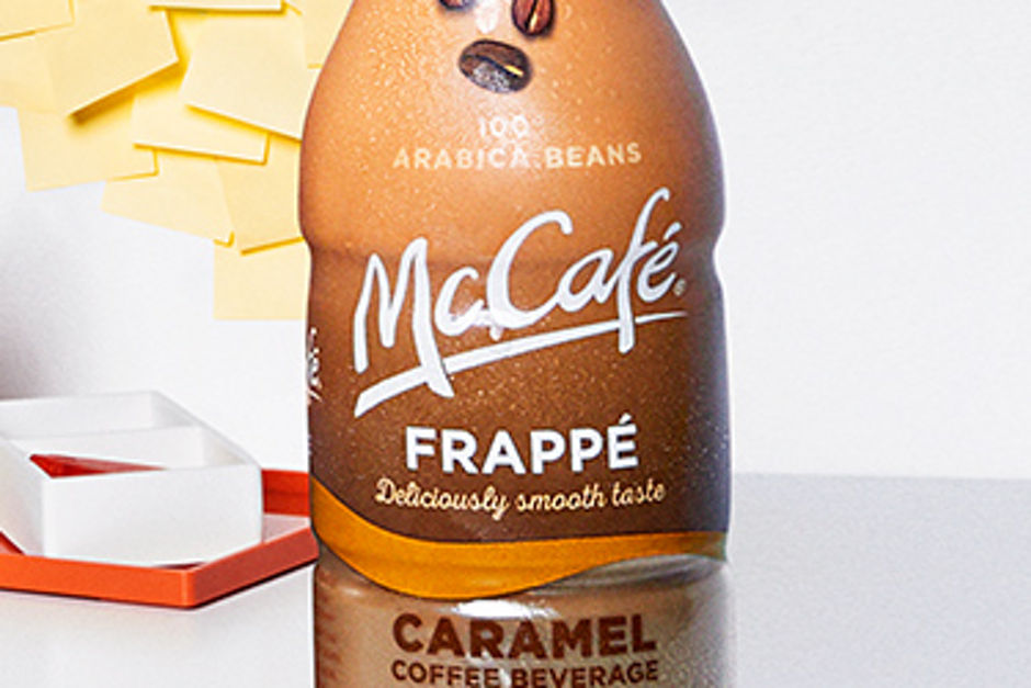 learn more about mccafé caramel frappé