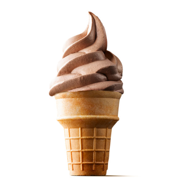 Chocolate Soft Serve Cone from McDonald's Desserts menu