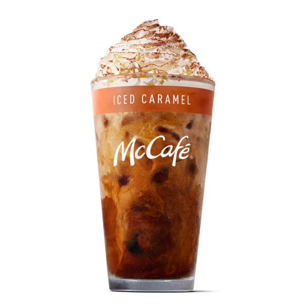 Deluxe Caramel Flavoured Iced Coffee - medium from McDonalds McCafé Drinks menu