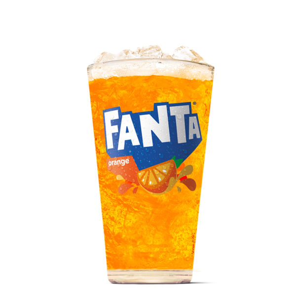 Fanta at Maccas (medium) from McDonald's Drinks menu