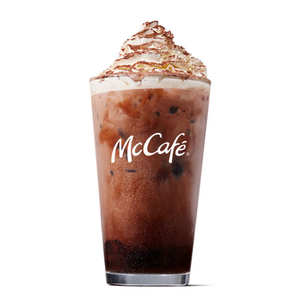Iced chocolate - medium from McDonalds McCafé Drinks menu