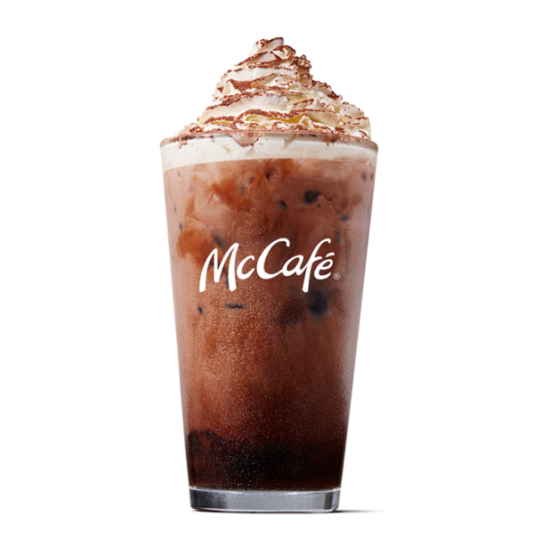 Iced chocolate - medium from McDonalds McCafé Drinks menu