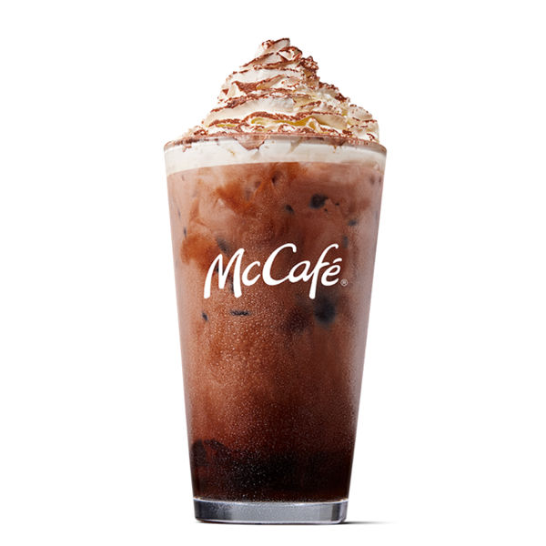 Iced chocolate - medium from McDonalds McCafé Drinks menu