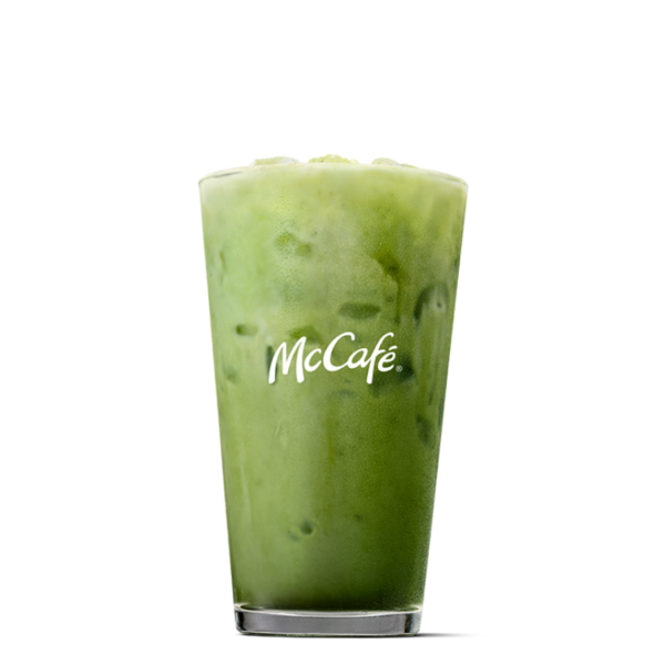 Iced Matcha Latte - medium from McDonalds McCafé Drinks menu