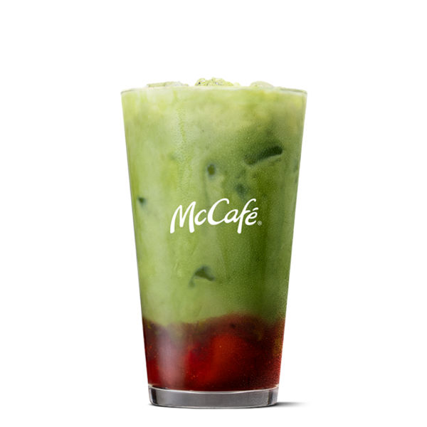 Iced Strawberry Matcha Latte 