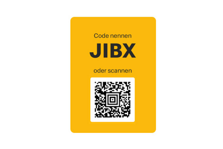 3. Deinen QR-Code bei Bestellung scannen