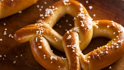 Pretzel with salt