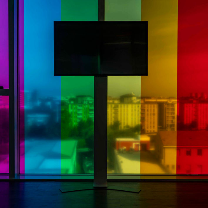Rainbow office window