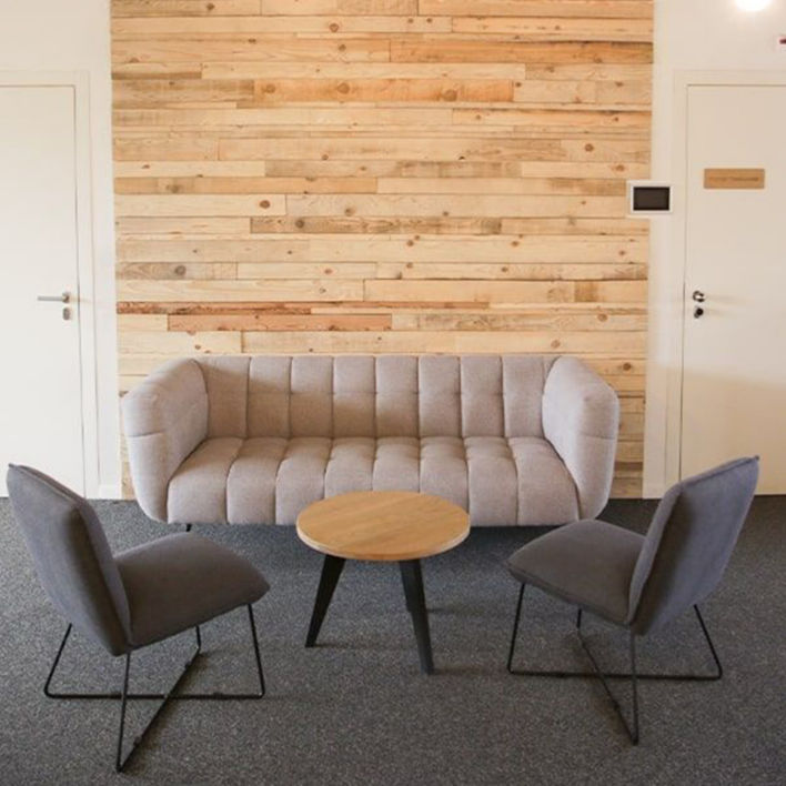 Comfy seating area in a office