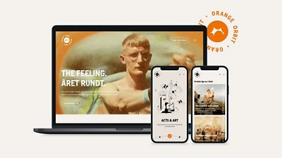 Website mockup on desktop and mobile