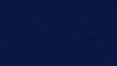 Graphic with text that says I am Merkle
