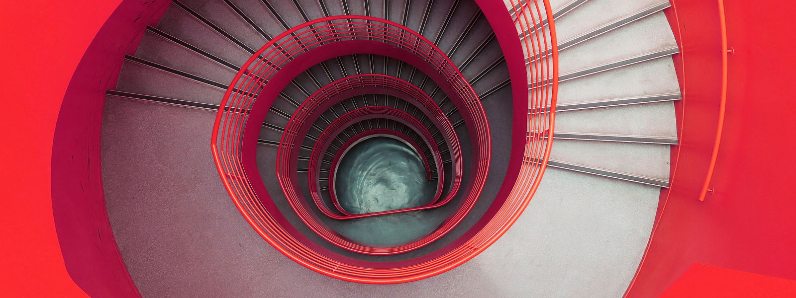 red swirl cylinders
