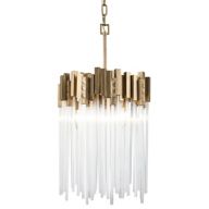 Gold and Glass Pendant Light