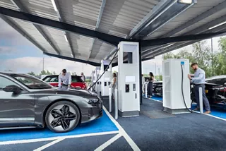 Automotive EV charging station.