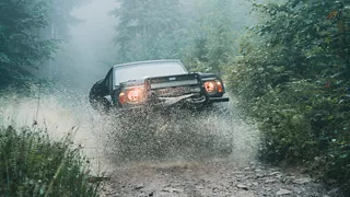 Car in Forest