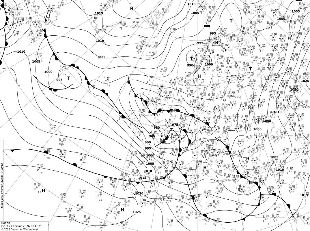 Windstorm Nils/Ulrike – Western Europe