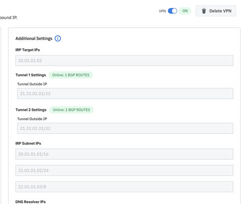 Moody's VPN for Data Bridge