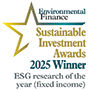 Sustainable Investment Awards 2025 - ESG Research of the year