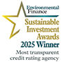 Sustainable Investment Awards 2025 - Most transparent credit rating agency