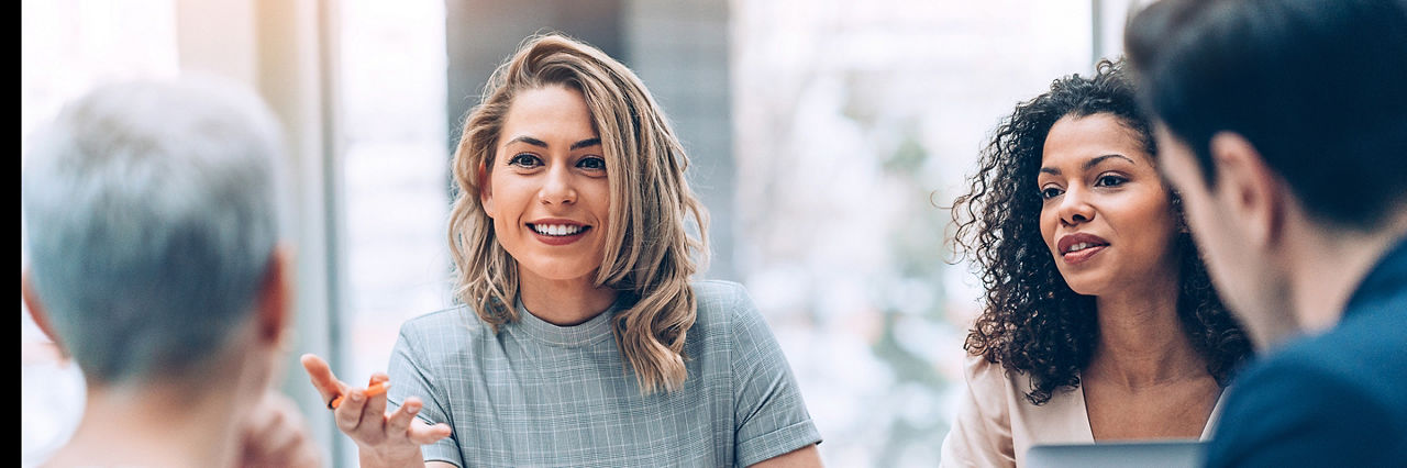 Group of people on a business meeting