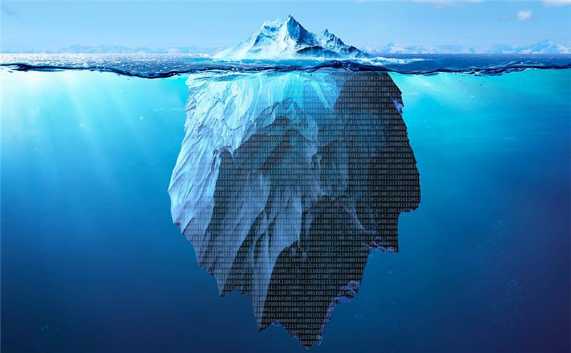 Digital iceberg